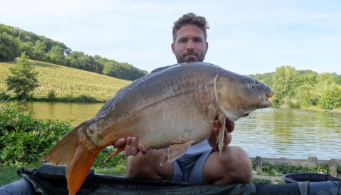 A carp from Mas Bas Main Lake, Graham Reid, Sep 2015