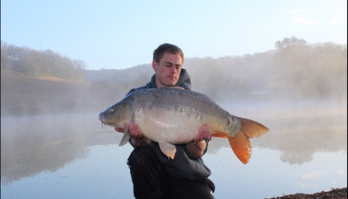 A 32 lb 4 oz carp from Mas Bas Main Lake, Daniel Mcintyre, Apr 2019