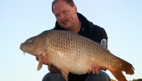A 35 lb 1 oz carp from Mas Bas Main Lake, Sander Beijderwellen , Oct 2014