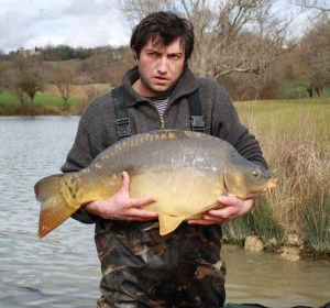 A carp from Mas Bas Main Lake, 2010 stocking, Feb 2010