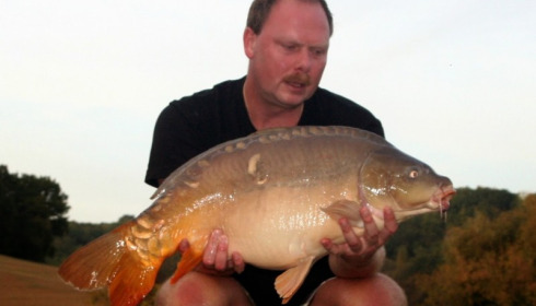 A 25 lb 13 oz carp from Mas Bas Main Lake, Sander Beijderwellen , Oct 2014