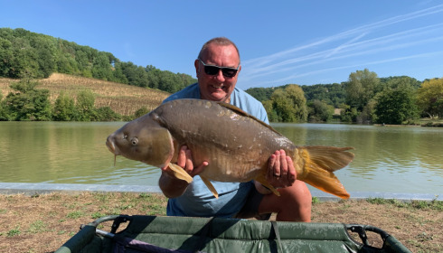 A 27 lb fish from Mas Bas Main Lake, Sep 2022