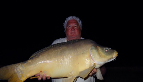 A 41 lb carp from Mas Bas Main Lake, Francis Reid, May 2015