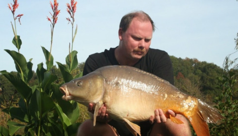 A 26 lb 7 oz carp from Mas Bas Main Lake, Sander Beijderwellen , Oct 2014