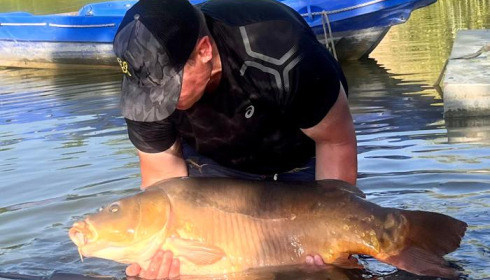 A 42 lb 8 oz fish from Mas Bas Main Lake, One of the best fights I've ever had! Float fished single tiger nut on a 9ft rod and 12lb line., Jul 2023