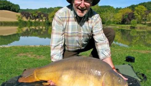 A 45 lb 5 oz carp from Mas Bas Main Lake, Chris Sanford, Oct 2010