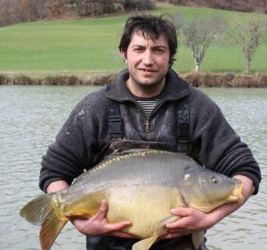 A carp from Mas Bas Main Lake, 2010 stocking, Feb 2010