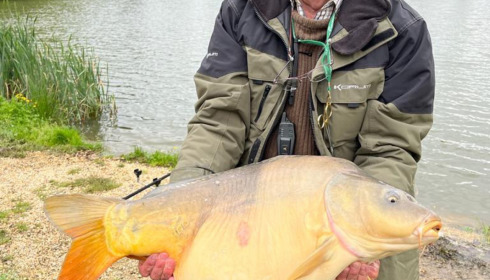 A 39 lb fish from Mystique, May 2023