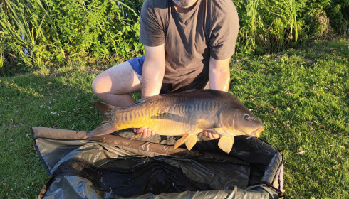 A 33 lb fish from Mystique, Jul 2023