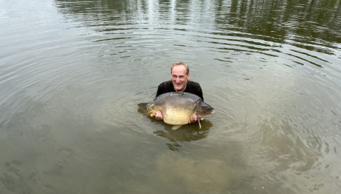 A 41 lb carp from Mystique, Chris Browne, Jun 2023