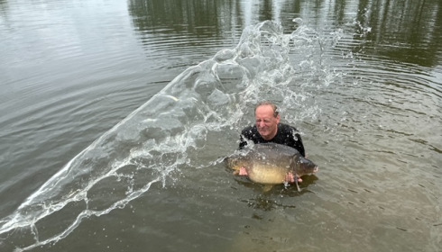 A 41 lb carp from Mystique, Chris Browne, Jun 2023