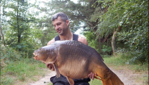 A 46 lb 4 oz carp from Old Oaks, Jul 2018