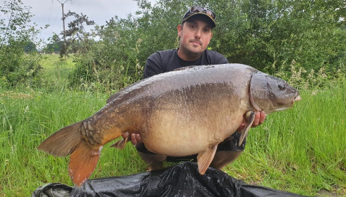 A 52 lb carp from Old Oaks, Jun 2021