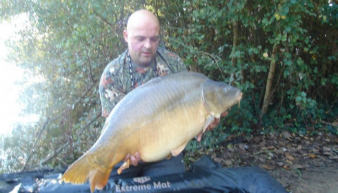 A 44 lb carp from Old Oaks, P Muzzuka, Oct 2013