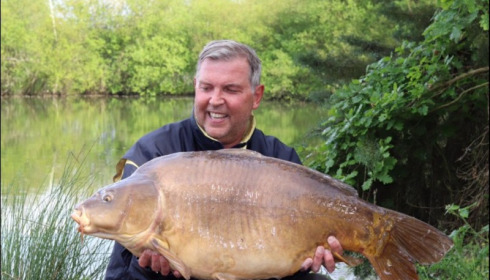 A 44 lb 4 oz carp from Old Oaks, May 2019
