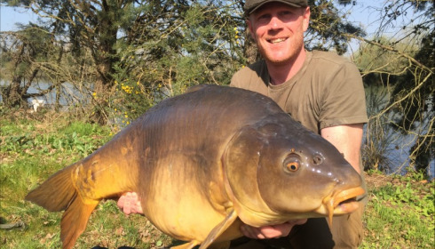 A 46 lb carp from Old Oaks, Matthew Hoskins, Mar 2019
