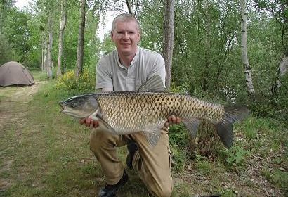 A 25 lb 12 oz carp from Old Oaks, Pb Grass carp For Mr Beechey, Apr 2007