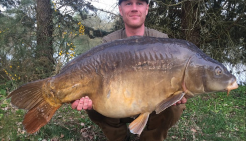 A 47 lb carp from Old Oaks, Matthew Hoskins, Mar 2019