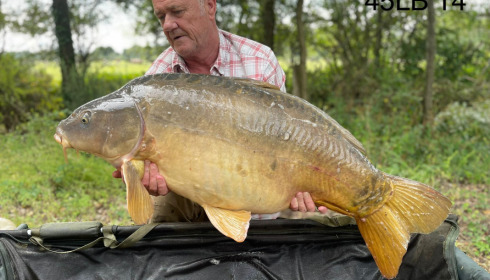 A 45 lb carp from Old Oaks, Glen Brooks, Sep 2021