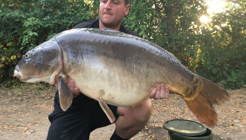 A 49 lb 8 oz carp from Old Oaks, Keith Baker, Aug 2016