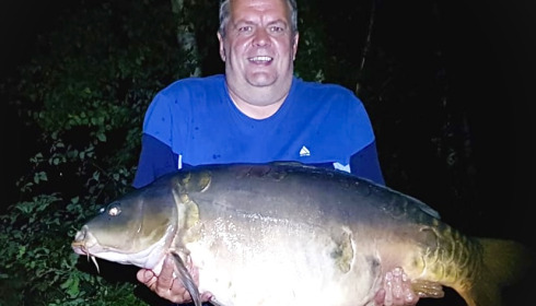 A 62 lb 5 oz fish from Old Oaks, Ants new pb mirtor, Aug 2023