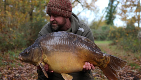 A 35 lb 4 oz carp from Old Oaks, Gilbert, Nov 2019