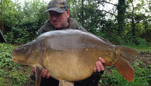 A 32 lb 10 oz carp from Old Oaks, May 2014