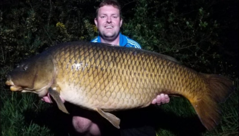 A 66 lb 7 oz carp from Old Oaks, Apr 2019