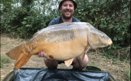 A 49 lb 12 oz carp from Old Oaks, Sep 2019