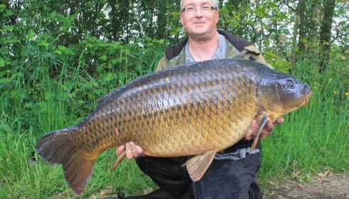 A 59 lb carp from Old Oaks, The 'Long Common', May 2013