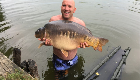 A 53 lb 9 oz carp from Old Oaks, Paul Goodfellow, Aug 2019