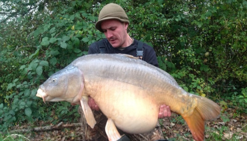 A 57 lb 8 oz carp from Old Oaks, Ryan Fasson, Nov 2012