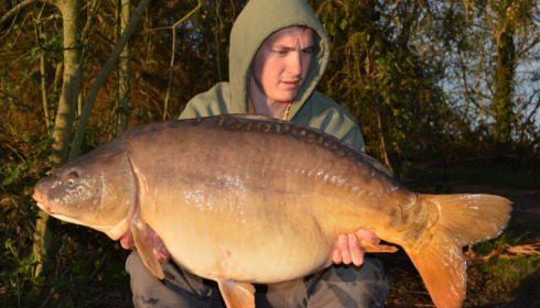 A 34 lb 3 oz carp from Old Oaks, Apr 2015