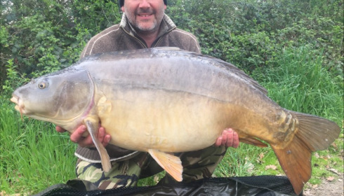 A 47 lb carp from Old Oaks, Glynn Newland, Mar 2019