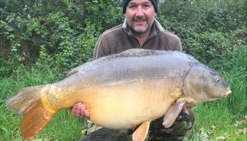 A 45 lb carp from Old Oaks, Glynn Newland, Mar 2019