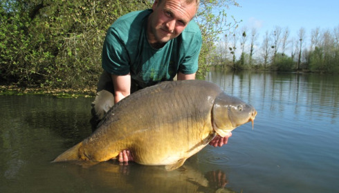 A 44 lb 8 oz carp from Old Oaks, Curtis Todd, Apr 2013