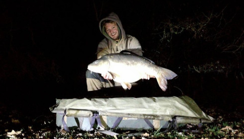 A 33 lb carp from Old Oaks, Cedric Pelsemaker, Feb 2017