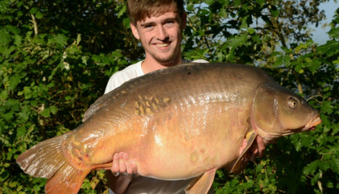 A 47 lb 12 oz carp from Old Oaks, Samuel Clarke, Aug 2014