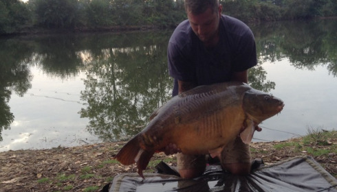 A 54 lb 6 oz carp from Old Oaks, Sean Lackenby, Aug 2015