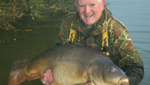 A 58 lb fish from Old Oaks, Mirror Carp, Oct 2021
