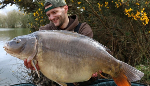 A 46 lb carp from Old Oaks, Nico Scheeler, Apr 2016