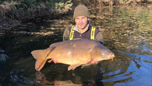 A 37 lb 13 oz carp from Old Oaks, Nicolas Delcolle, Nov 2018