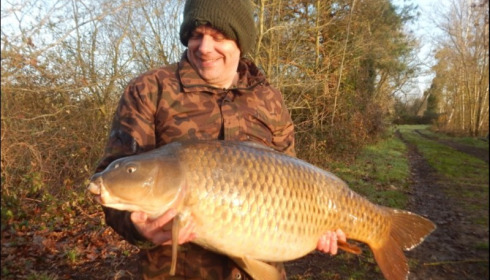 A 40 lb 4 oz carp from Old Oaks, Mar 2019