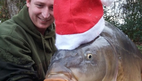 A 50 lb carp from Old Oaks, David Wellard, Dec 2015