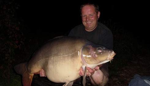 A 42 lb 11 oz carp from Old Oaks, Oct 2015