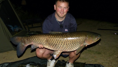 A 31 lb 5 oz grass carp from Old Oaks, Mike Johnson, Sep 2012