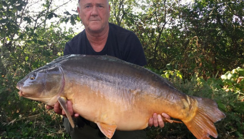 A 41 lb 5 oz carp from Old Oaks, Glen Brooks, Sep 2016