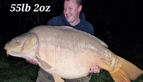 A 55 lb 2 oz fish from Old Oaks, Nov 2022