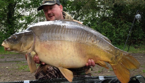 A 37 lb 14 oz carp from Old Oaks, May 2014