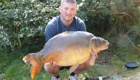 A 40 lb carp from Old Oaks, Mike Johnson, Sep 2012